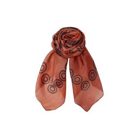 Black Colour BCKRISTINE SILK SCARF - Silke Tørklæde 208355 Mocca