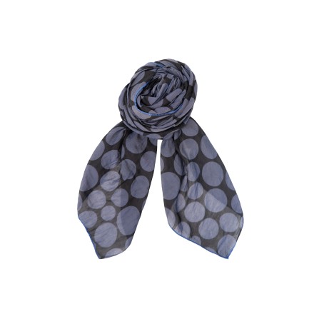 Black Colour BCLILIA DOT SCARF - Blå prikket tørklæde 208401 Blue
