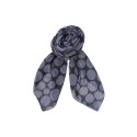 Black Colour BCLILIA DOT SCARF - Blå prikket tørklæde 208401 Blue