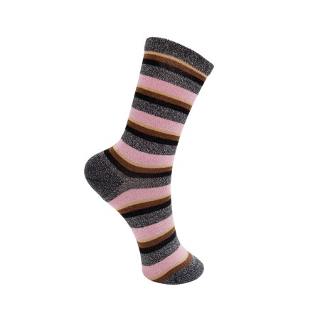 Black Colour BCBRANDI - Stribet strømpe 4234 Grey Multi