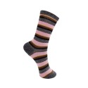 Black Colour BCBRANDI - Stribet strømpe 4234 Grey Multi
