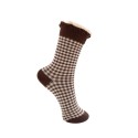 Black Colour BCLUMINA SOCK - Strømper 4385 Coffee Checkered