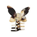 PICO Butterfly Claw - Brun/Beige sommerfugle hårklemme CL28