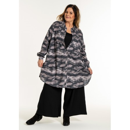 Gozzip GBirla Tunic - Grå printet tunika G255010 Grey