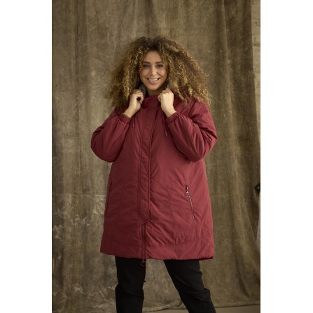 Zhenzi Zh-Naya 875-Jacket - Vinrød quiltet jakke 200875 Burgundy Red