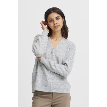 Fransa FRELLIS CAR 1 - Lysegrå cardigan 20614491 Light Grey melange