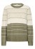 Fransa FRELLIS PU 2 - Grøn stribet strik 20614493 Dusty Olive Melange