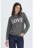 Fransa FRFLORENCE PU 1 - Grå LOVE strik 20617152 CHARCOAL MEL TEXT - Grey