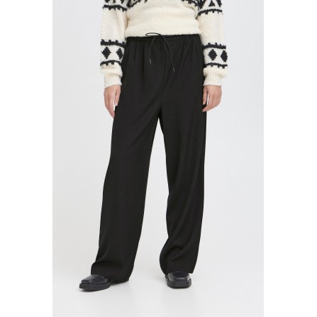 ICHI IHECALA PA - Sort buks med vidde ben 20124450 Black