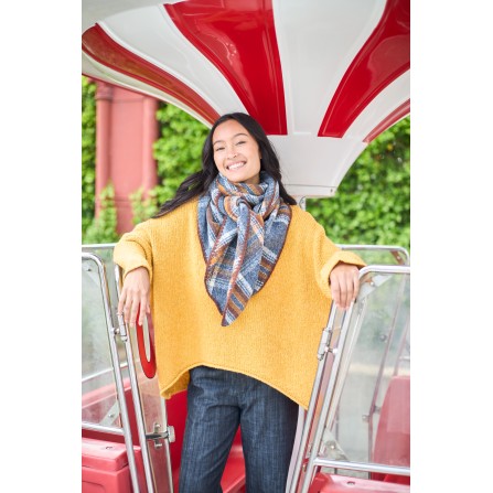 Black Colour BCALESSIA KNIT JUMPER - Gul strik 1191 Curry