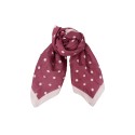 Black Colour BCMARTINA MINI SCARF - Bordeaux prikket tørklæde 3640 Wine
