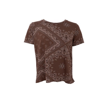 Black Colour BCZELDA S/S T-SHIRT - Brun Paisley t-shirt 40997 Coffee Paisley