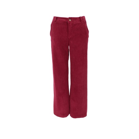 Black Colour BCCORA Corduroy Box Pant - Vinrøde fløjls bukser 40676 Wine