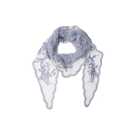 Black Colour BCMIRIANA TRIANGLE LACE SCARF - Gråt tørklæde 3643 Grey Blue