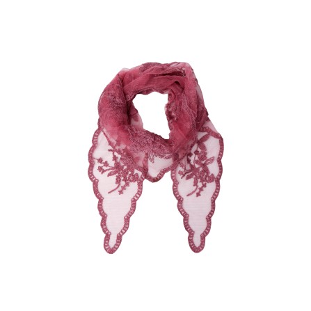 Black Colour BCMIRIANA TRIANGLE LACE SCARF - Vinrødt tørklæde 3643 Wine