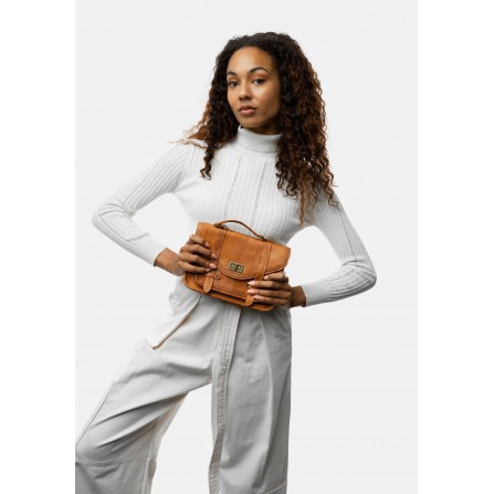 RE:DESIGNED Henna Small - Camel skind taske 6329 Burned Tan