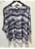Gozzip GKleo Oversized - Sort/grå printet Blouse G255009 Grey