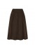Marta Mdc Ciela Skirt - Brun fløjls nederdel 257080V Moro Solid