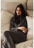 Decoy Velour Homewear Set - Gråt velour hjemmesæt 88227 Grey