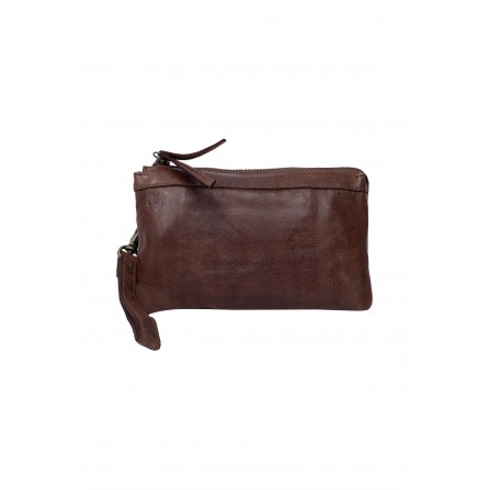 RE:DESIGNED Lisa Urban - Brun lille skindtaske 4946 Woodsmoke