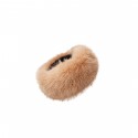 Black Colour BCLIDA SOFT HEADBAND - Fake fur pandebånd 8018 Naturel