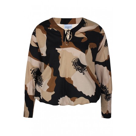 Zhenzi Zh-Sadie 1341-Blouse L/S - Printet bluse 201341 Portabella