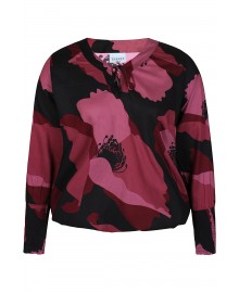 Zhenzi Zh-Sadie 1341-Blouse L/S - Printet bluse 201341 Maroon