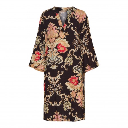 Marta MdcMallow Dress - Sort printet kjole 7678 Nero
