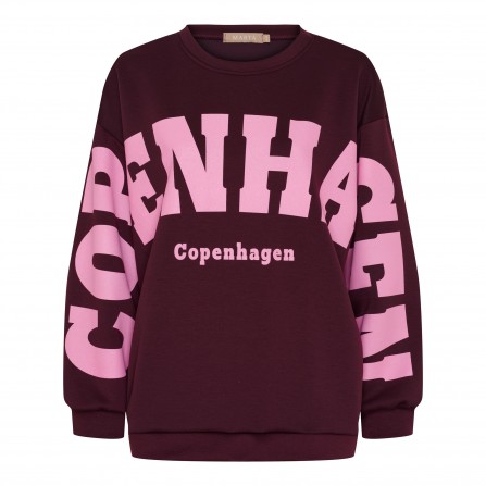 Marta MdcHibiscus Sweatshirt - Bordeaux sweatshirt 22659 Bordeaux