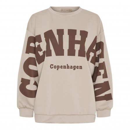 Marta MdcHibiscus Sweatshirt - Beige sweatshirt 22659 Beige