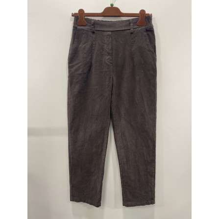 Marta MdcElipse Pants - Brun fløjs buks 256422 Moro635