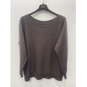 Marta MdcFallon Knit - Brun langærmet strik 9511B MoroScuro547