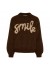 Marta MdcTulip Knit - Brun ensfarvet strik med SMILE 9580 Moro