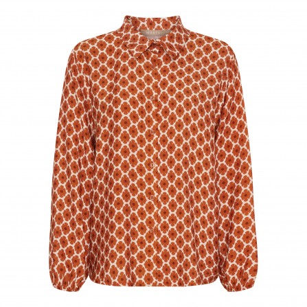 Marta MdcAntares Shirt - Orange printet skjorte 7706 Coccio2158tpl