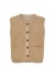 Marta MdcEmmie Vest - Beige plys vest 25172 Camel
