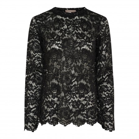 Marta MdcMilley LS tee - Sort blonde bluse 7707 Black