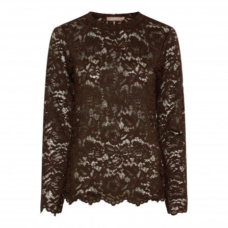 Marta MdcMilley LS tee - Brun blonde bluse 7707 Moro