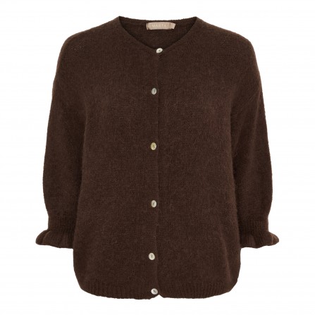 Marta MdcJuliana Knit - Brun kortærmet Cardigan 2413 Brown2984