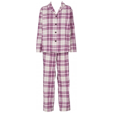 Missya Check Flannel Pyjamas - Ternet pyjamas 14487 Mellow Mauve