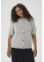 Kaffe Curve KCemilia Cardigan - Grå kortærmet cardigan 10583437 Grey Melange