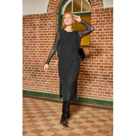Black Colour BCALEXIS DRESS W/STONES - Sort kjole med sten 40992 Black