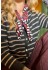 Black Colour BCDELL STRIPED KNIT CARDIGAN - Grå stribet cardigan 1197 Dk. Grey
