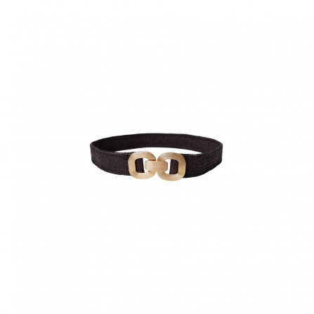 Black Colour BCHEATH JUTE BELT - Bælte 10322 Coffee