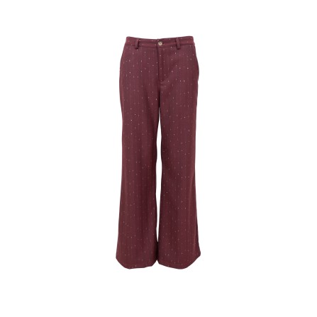 Black Colour BCMURPHY BOX PANT - Vinrød buks med lurex 40943 Plum