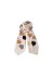 Black Colour BCRUMI HEART WINTER SCARF - Tørklæde med hjerter 208418 Creme