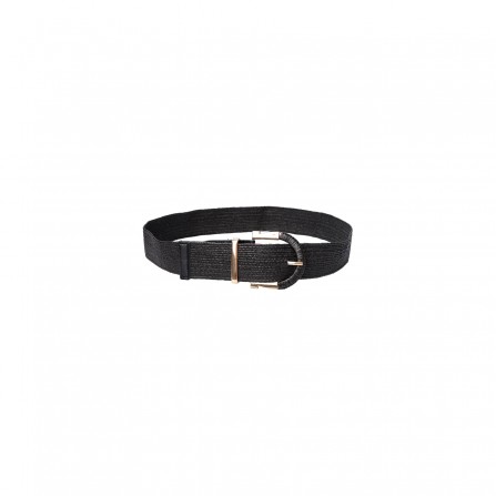 Black Colour BCTHORNE JUTE BELT - Sort elastik jute bælte 10323 Black