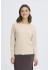 Fransa FRROMINA PU 1 - Beige strik bluse 20617295 Oatmeal Melange