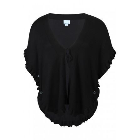 Zhenzi Zh-kogle 1096-Poncho - Sort poncho 201096 Black