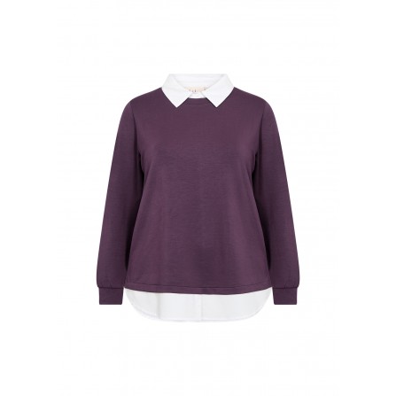 Wasabi WA-SABINA 69 - Purple 2-i-en bluse W20480 Plum Perfekt Combi