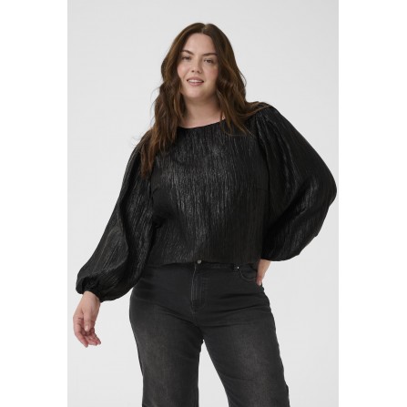 Kaffe Curve KCrizza Blouse - Sort bluse 10583782 Black Deep